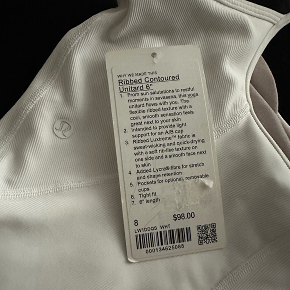 Lululemon Ribbed Contoured Unitard 6” - Picture 4 of 4